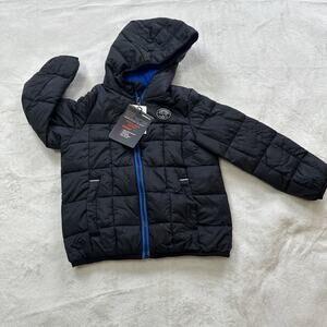 Gerry Outdoors‎ Torque Puffer Jacket Boys Size XX Small 3-4 Years Black Full Zip